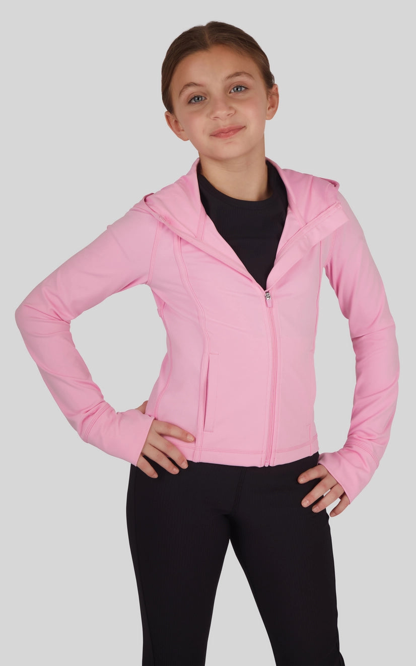 Girls Everyday Full Zip Active Jacket with Hood